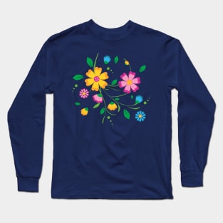 A bunch of colorful flowers Long Sleeve T-Shirt